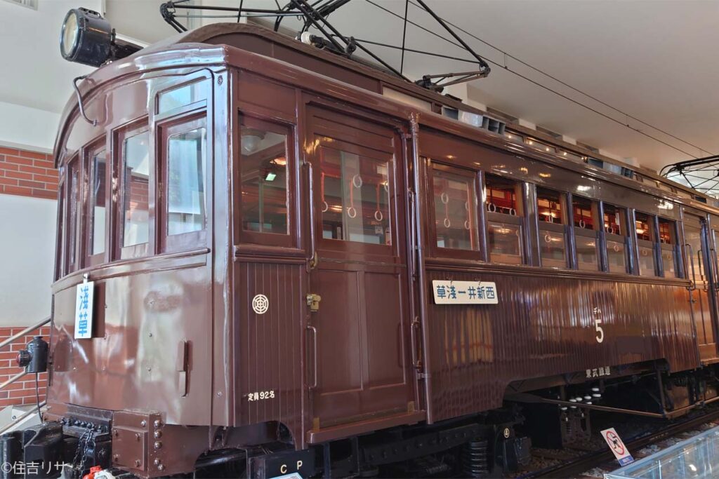 大正時代の木造電車の写真